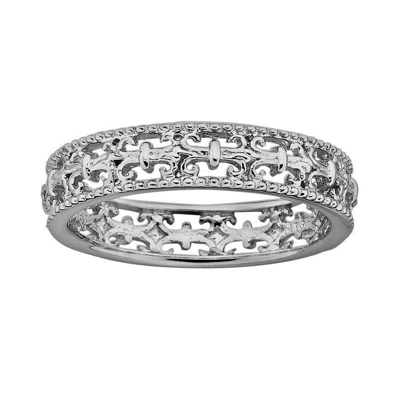 スタックスアンドストーンズ レディース アクセサリー リング Stacks & Stonesterling Silver Fleur-de-Listack Ring Silver シルバー|ReVida 店