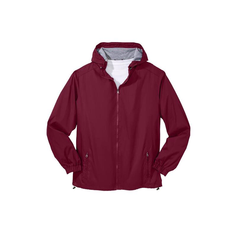 キングサイズ メンズ アウター ジャケット・ブルゾン トール ジャージー KingSize Men's Big & Tall Jersey-Lined Windbreaker Oxblood オックスブラッド|ReVida 店