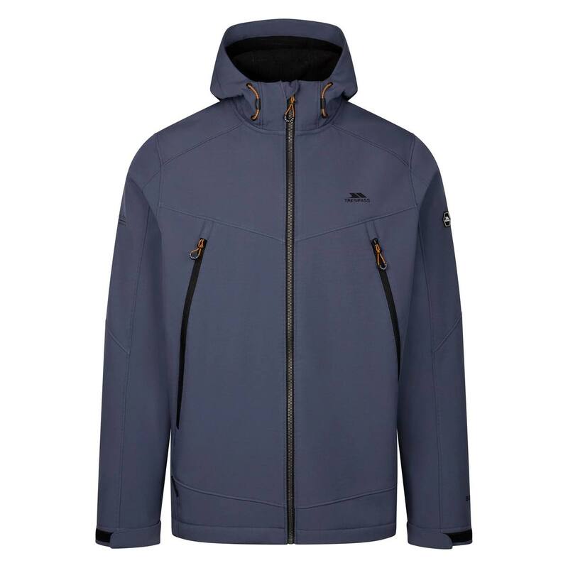 トレスパス メンズ アウター ジャケット・ブルゾン Trespass Mens Hubbard Soft Shell Jacket Blue Tone ブルー｜ReVida 店