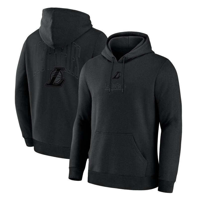 ファナティクス メンズ トップス Tシャツ パーカー Men's Fanatics Los Angeles Lakers Black Out Hoodie Lak Black ブラック｜ReVida 店