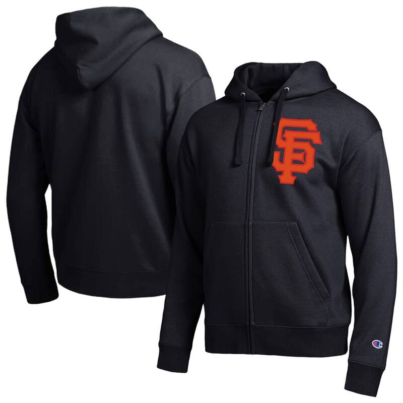 チャンピオン メンズ トップス Tシャツ パーカー Men's Champion Black San Francisco Giants All-Star Full-Zip Hoodie Gnt Black ブラック｜ReVida 店