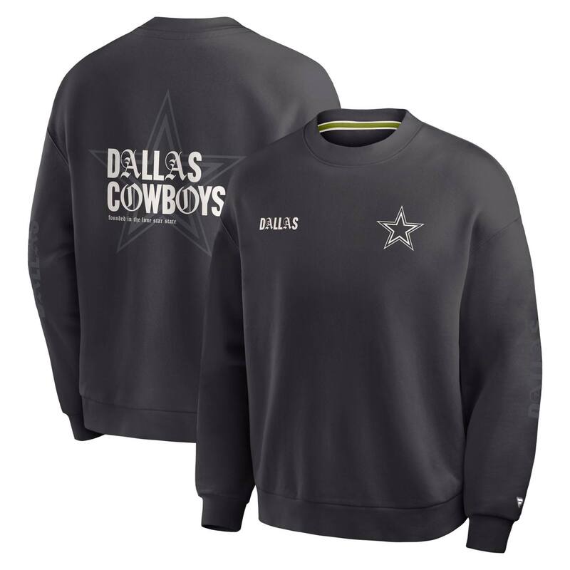 ファナティクス メンズ トップス Tシャツ スウェット Men's Fanatics Black Dallas Cowboys Oversized Type Play Multi Sweatshirt Cow Black ブラック｜ReVida 店 21,560円