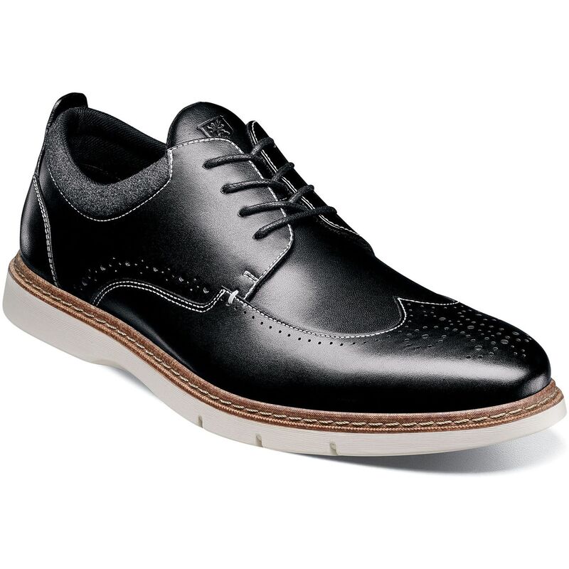 ステイシーアダムス メンズ シューズ サンダル ウィングチップ オックスフォード Stacy Adamsynergy Men's Wingtip Oxford Shoes Black ブラック｜ReVida 店