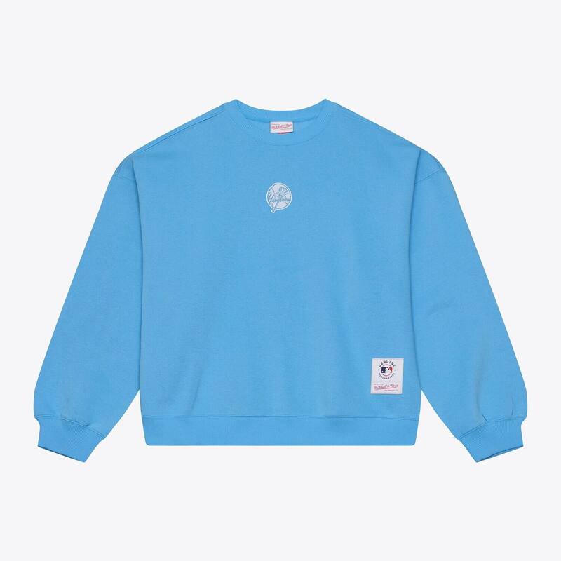 ミッチェル&ネス メンズ トップス Tシャツ スウェット フリース Men's Mitchell & Ness Light Blue New York Yankees Insignia Fleece Sweatshirt Ynk Light ブルー｜ReVida 店