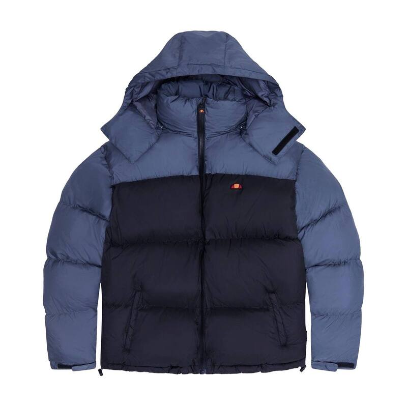 エレッセ メンズ アウター ジャケット・ブルゾン Ellesse Mens Dappiani Padded Jacket Black And Gray ブラック｜ReVida 店