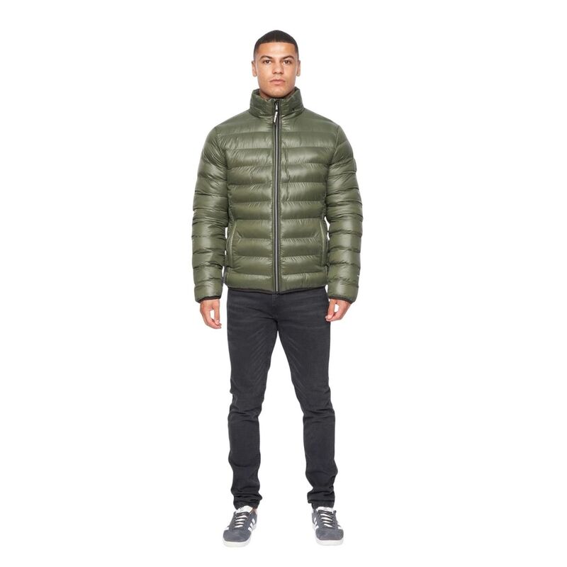ダックアンドカバー メンズ アウター ジャケット・ブルゾン キルティング Duck and Cover Menshemmy 2 Layer Quilted Jacket Olive オリーブ|ReVida 店