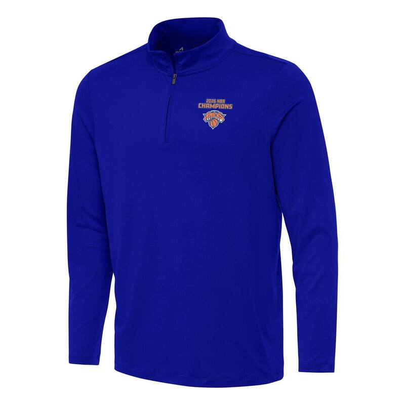 アンティグア メンズ トップス Tシャツ Men's Antigua New Yorknicks 2026 NBA Champions Reprocess Quarter-Zipullover Kni Blue ブルー｜ReVida 店