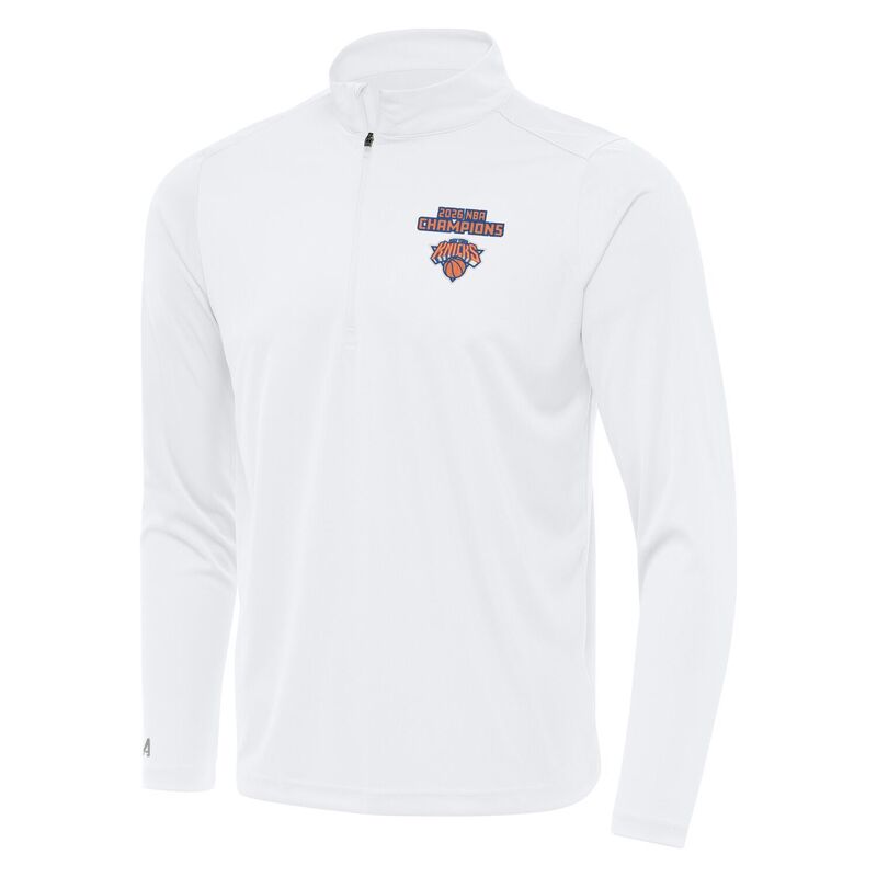 アンティグア メンズ トップス Tシャツ Men's Antigua New Yorknicks 2026 NBA Champions Tribute Quarter-Zipullover Kni White ホワイト｜ReVida 店