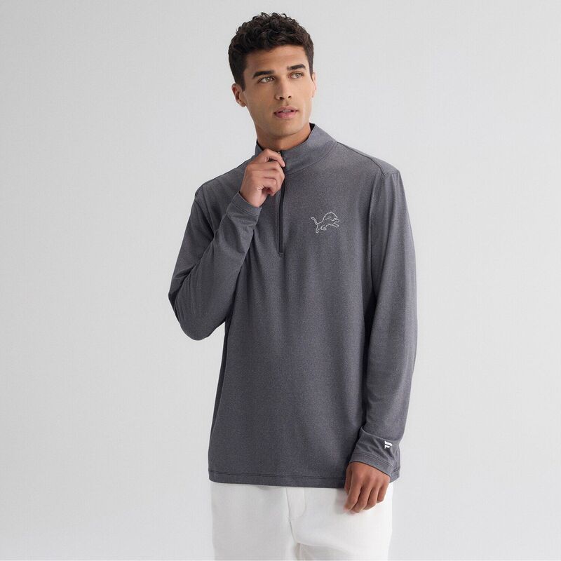 ファナティクス メンズ トップス Tシャツ Men's Fanatics Charcoal Detroit Lions Clutch Quarter-Zipullover Lns Charco チャコール｜ReVida 店