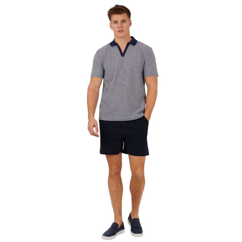 ブレーブソウル メンズ ボトムス カジュアルパンツ ショートパンツ Brave Soul Mens Woven Elasticated Track Shorts Navy ネイビー|ReVida 店