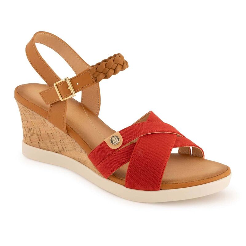 アンドレア レディース シューズ サンダル Andrea Women's Wedge Sandals 94740-3886960 Red レッド｜ReVida 店