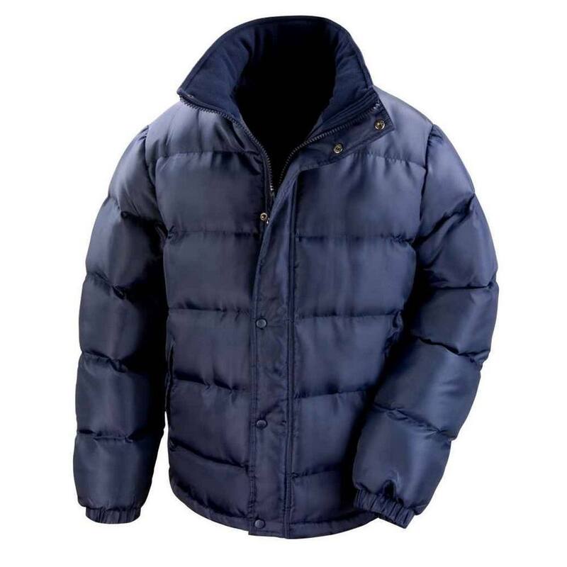 リザルト メンズ アウター ジャケット・ブルゾン Result Core Mens Nova Lux Padded Jacket Navy ネイビー|ReVida 店