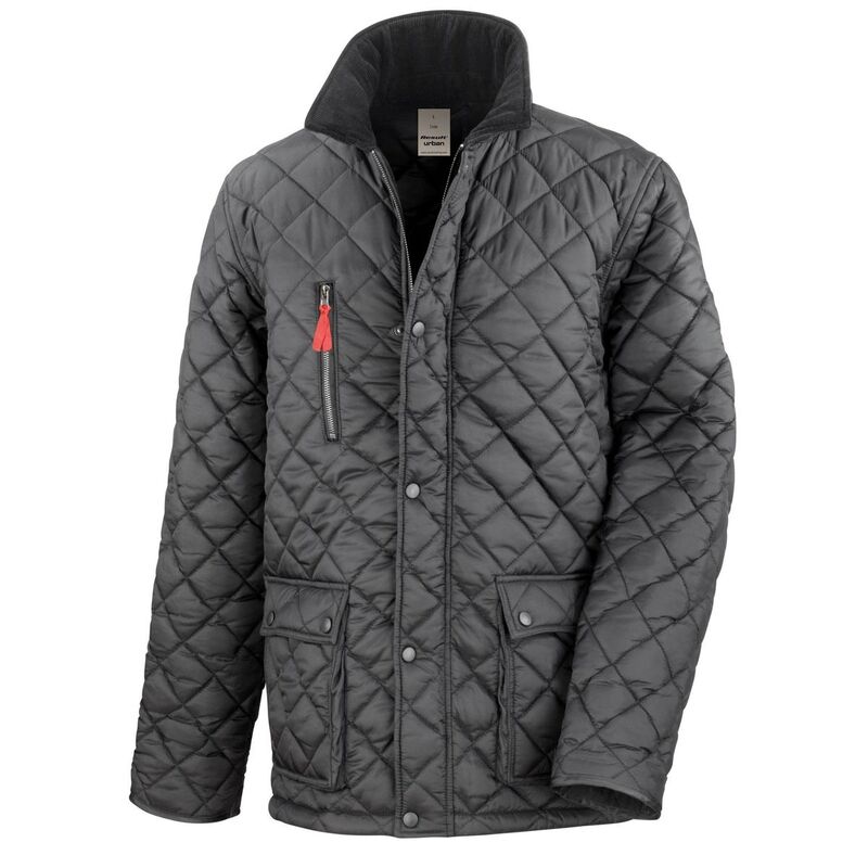 リザルト メンズ アウター ジャケット・ブルゾン Result Mens Urban Cheltenham Gold Jacket Black ブラック｜ReVida 店