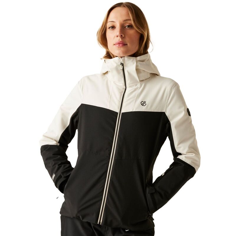 デアツービー レディース アウター ジャケット・ブルゾン Dare 2B Womens/Ladies Iced Waterproof Ski Jacket Egret White And Black ホワイト|ReVida 店