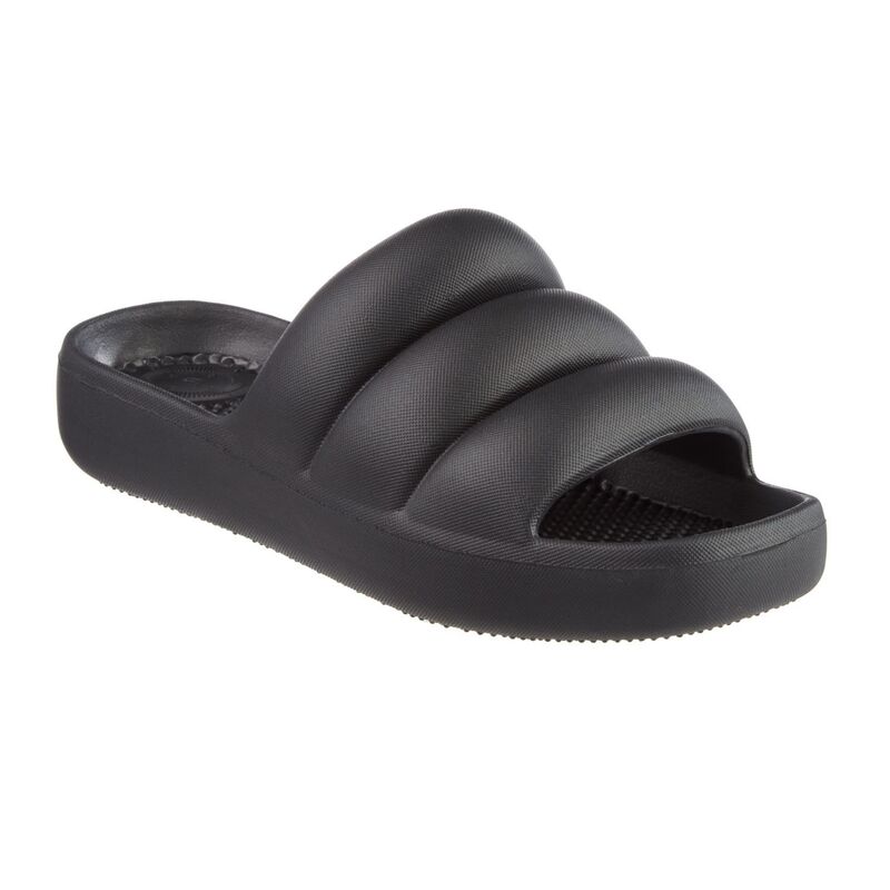 トーツ レディース シューズ サンダル totes Women's EverywearR Molded Puffy Slide Sandals Black ブラック