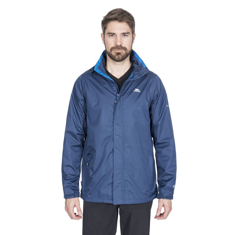 トレスパス メンズ アウター ジャケット・ブルゾン Trespass Mens Fraser II Waterproof Jacket Navy Tone ネイビー|ReVida 店