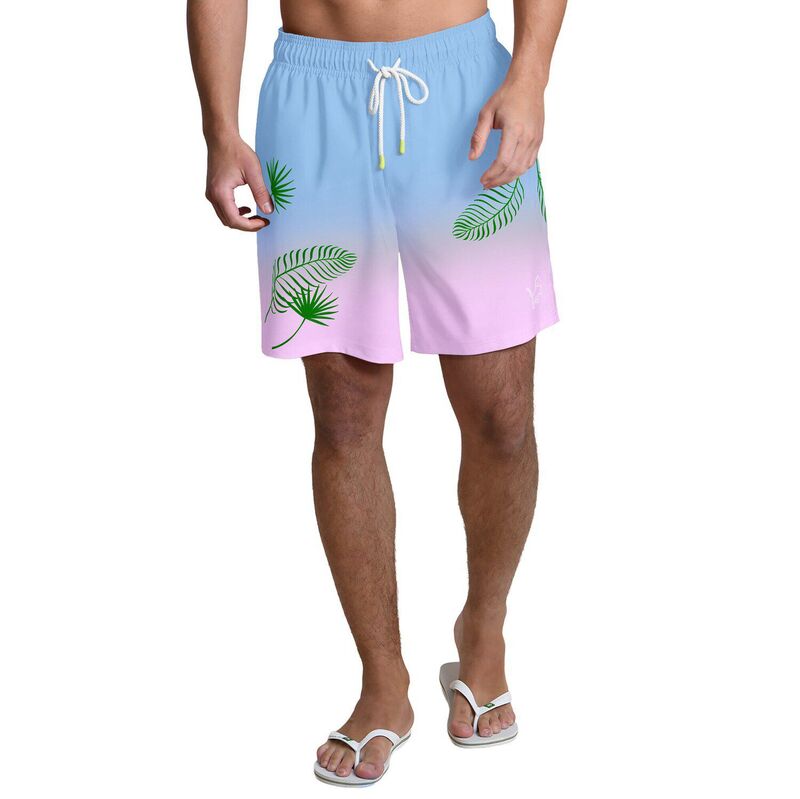 マルガリータビル メンズ 水着 ハーフパンツ・ショーツ ショートパンツ Men's Margaritaville Light Blue Detroit Lionsunset On The Beach Swim Shorts Lns Light ブルー｜ReVida 店