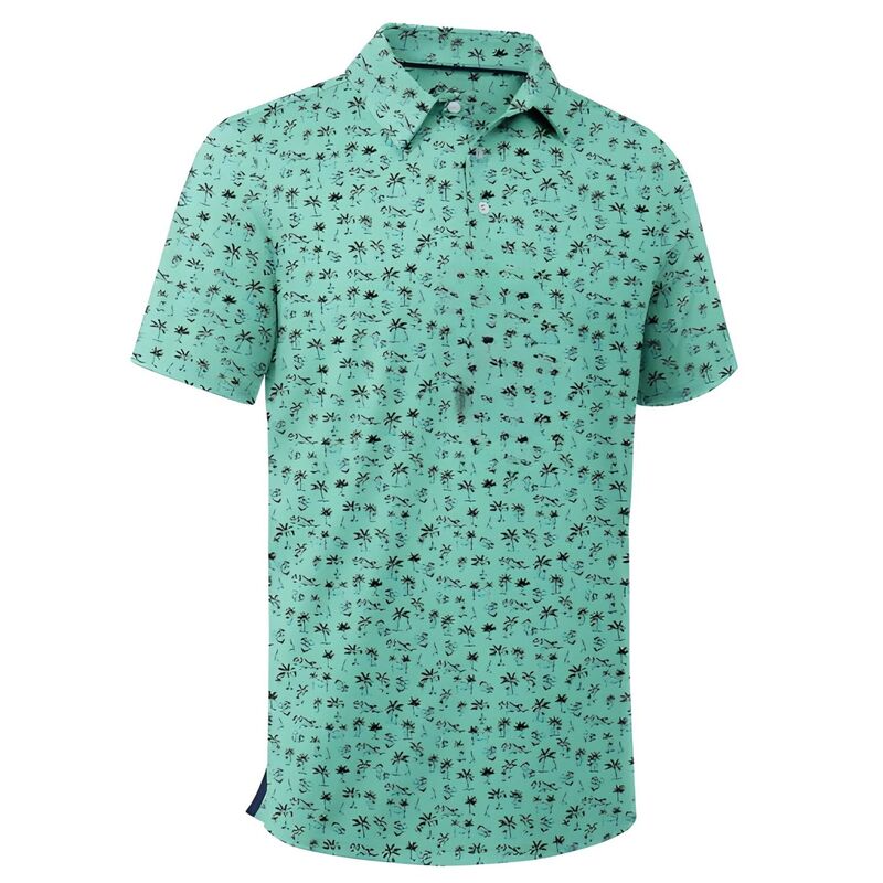 メガリテイラー メンズ トップス Tシャツ ポロシャツ MegaRetailer Men Short Sleeve Athletic Polo Light Green Tree グリーン｜ReVida 店