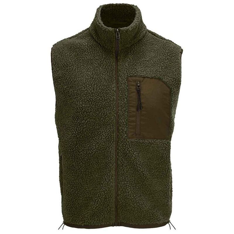 ソルズ メンズ アウター ジャケット・ブルゾン SOLS Unisex Adult Fury Sherpa Body Warmer Army Andark Army アーミー｜ReVida 店
