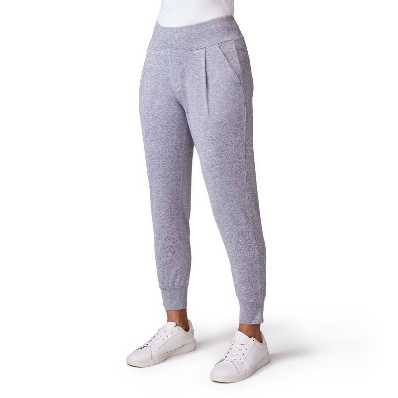 フリー カントリー レディース ボトムス カジュアルパンツ プリーツ ニット Free Country Women's Cloud Knit Pleated Jogger Grey グレー｜ReVida 店