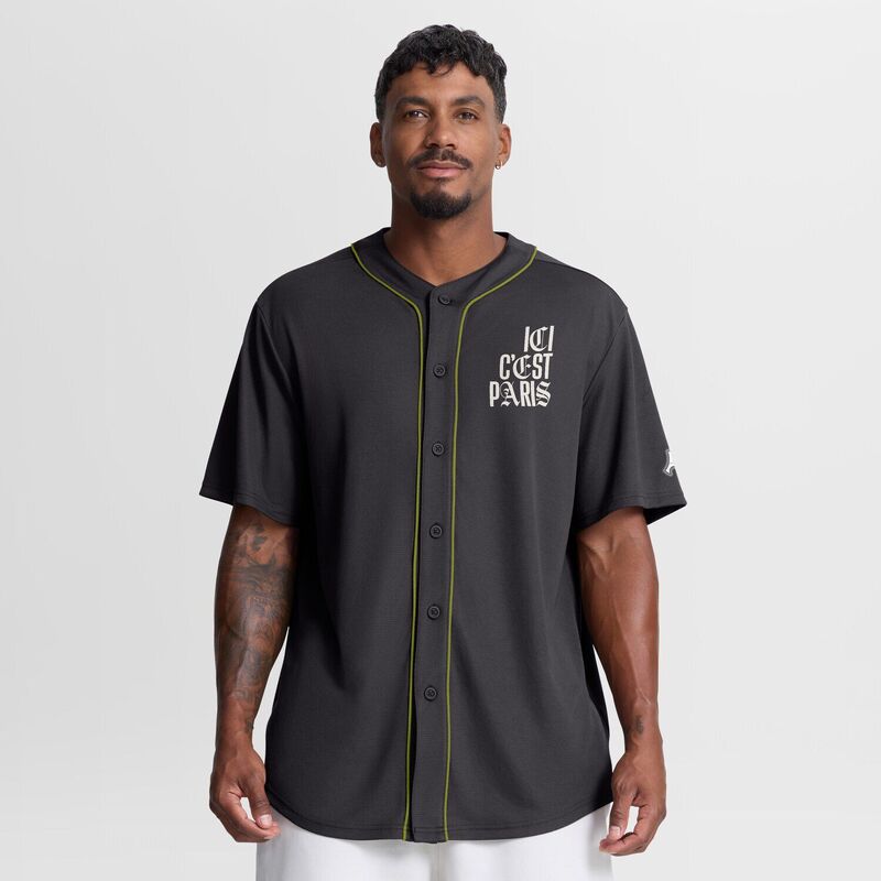 ファナティクス メンズ トップス Tシャツ ジャージー Men's Fanatics Charcoal Parisaint-Germain Oversized Baseball Jersey Psg Charco チャコール|ReVida 店