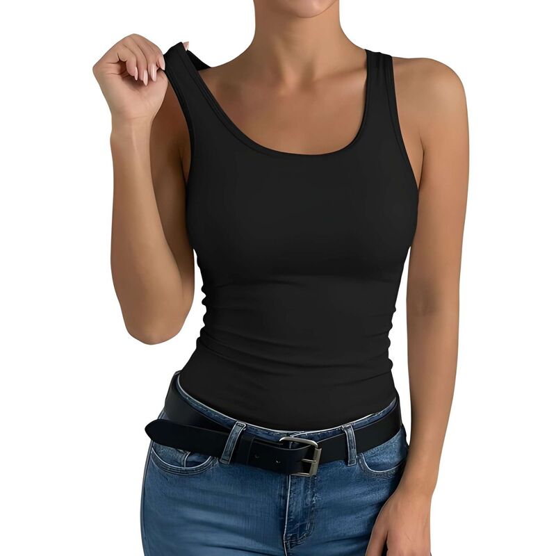 メガリテイラー レディース トップス Tシャツ MegaRetailer Women &rsquo; stretch Slimming Tank Black ブラック｜ReVida 店 15,680円