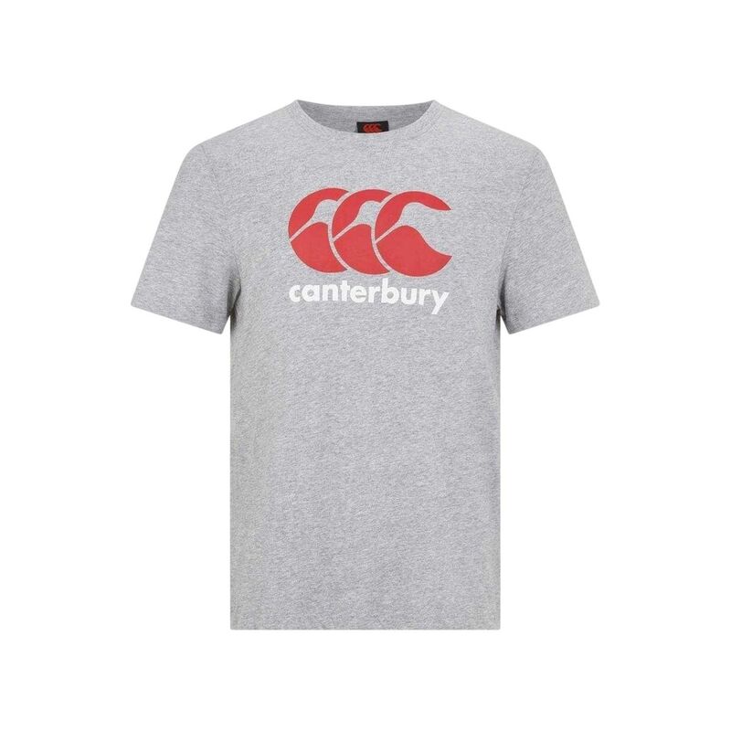 カンタベリー メンズ トップス Tシャツ ロゴ Canterbury Mens Large Logo T-Shirt Gray グレー｜ReVida 店
