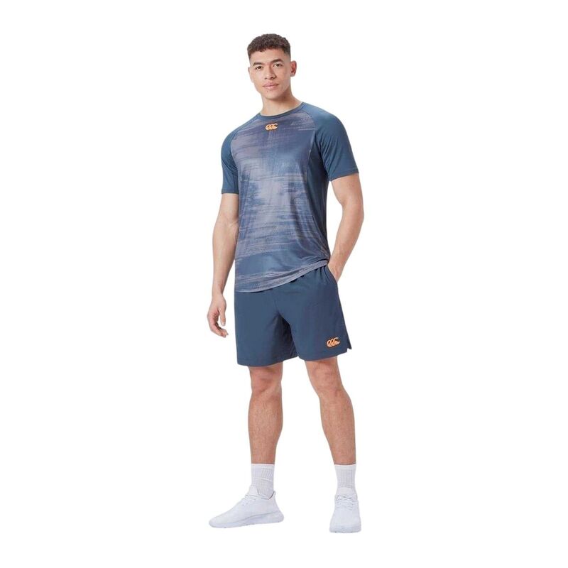 カンタベリー メンズ トップス Tシャツ Canterbury Mens Brushed Vapodri Regular T-Shirt Navy ネイビー｜ReVida 店