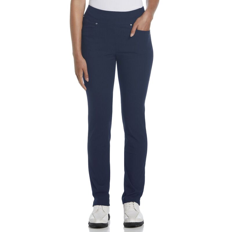 グランドスラム レディース ボトムス カジュアルパンツ ミッドライズ Women's Grand Slam Tummy Control Midrise Pull-On Golf Pants Navy ネイビー｜ReVida 店