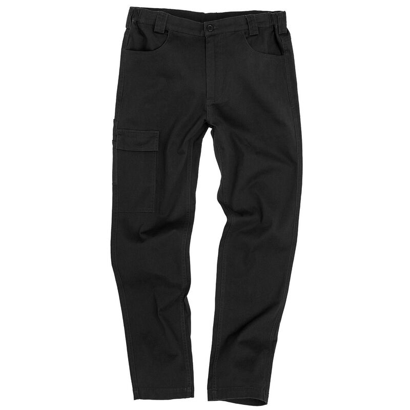 リザルト メンズ ボトムス カジュアルパンツ WORK-GUARD by Result Menstretch Slim Leg Chinos Black ブラック｜ReVida 店