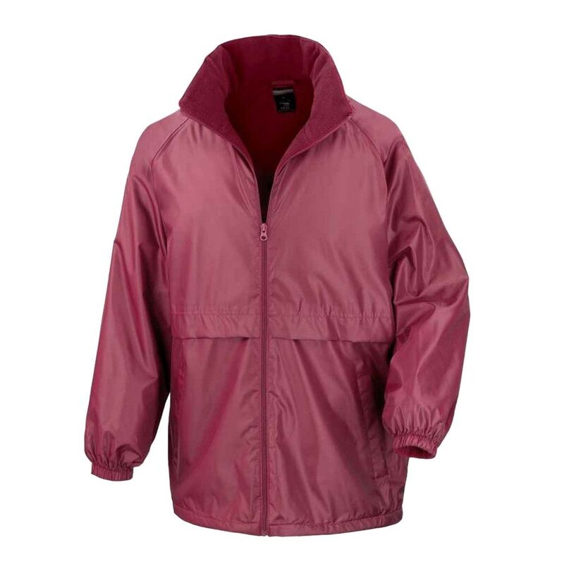 リザルト メンズ アウター ジャケット・ブルゾン フリース Result Core Mens Microfleece Lined Jacket Burgundy バーガンディ|ReVida 店