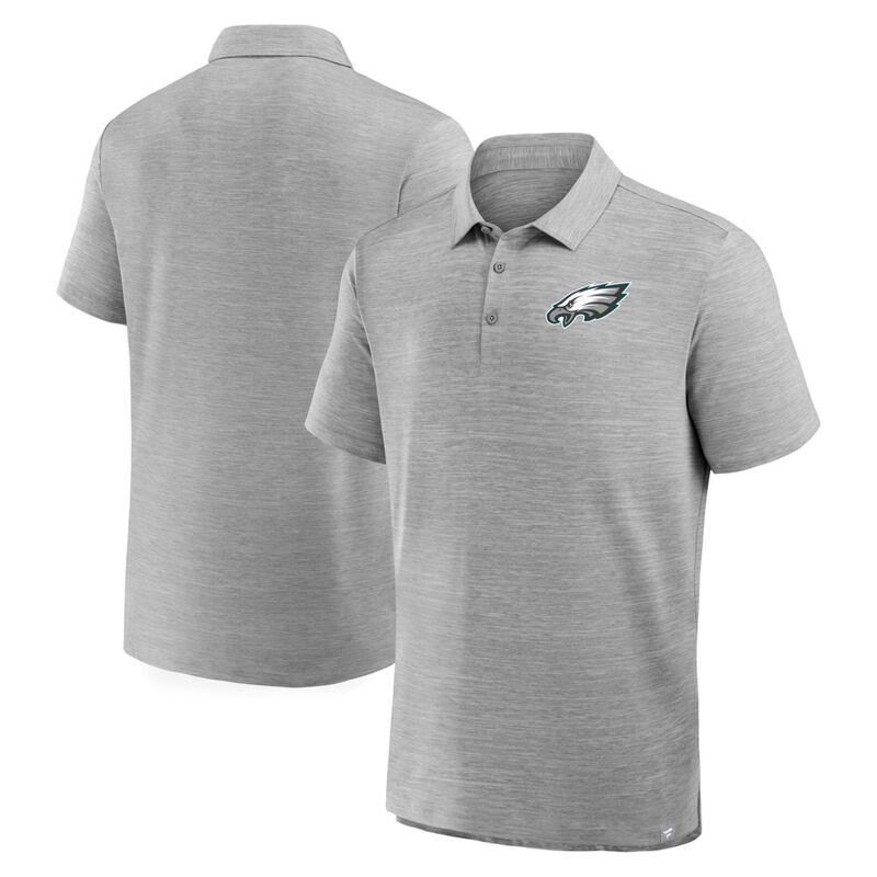 ファナティクス メンズ トップス Tシャツ ポロシャツ Men's Fanatics Heather Gray Philadelphia Eagles Clutch Polo Eagrey グレー｜ReVida 店