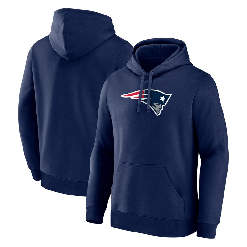 ロゴアスレチック メンズ トップス Tシャツ パーカー Men's Logo Athletic Navy New England Patriots Primary Logo Hoodie Pat Navy ネイビー｜ReVida 店
