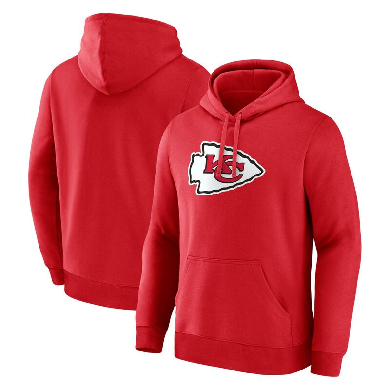 ロゴアスレチック メンズ トップス Tシャツ パーカー Men's Logo Athletic Red Kansas City Chiefs Primary Logo Hoodie Chf Red レッド｜ReVida 店