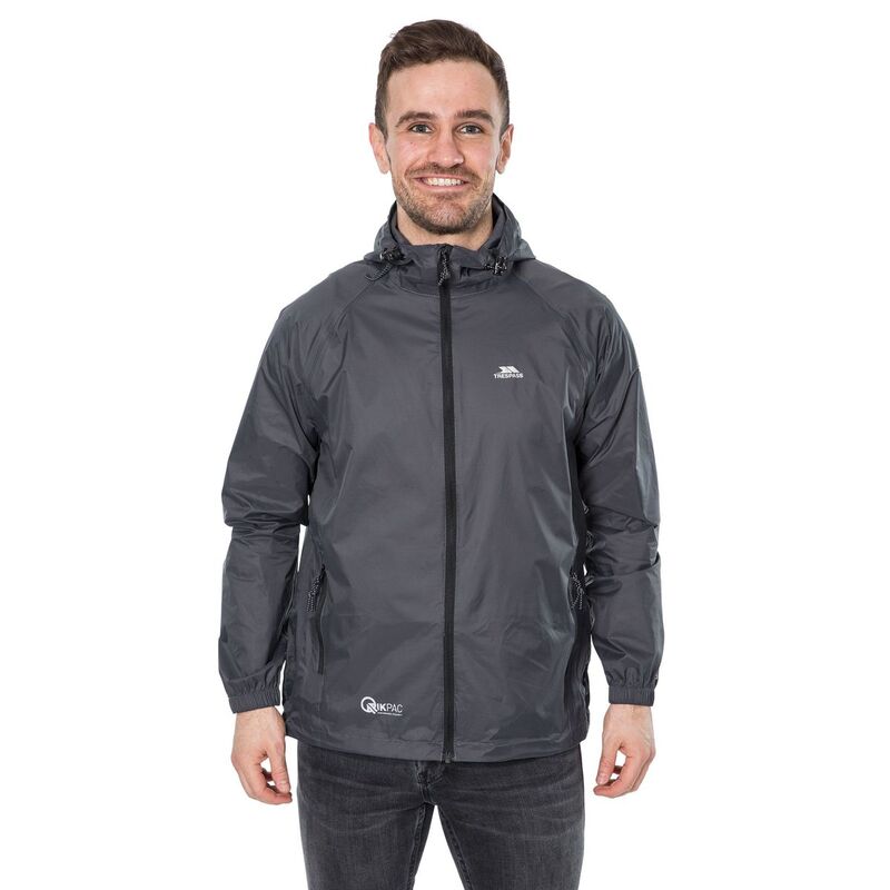 トレスパス メンズ アウター ジャケット・ブルゾン Trespass Unisex Adult Qikpac Waterproof Jacket Flint｜ReVida 店