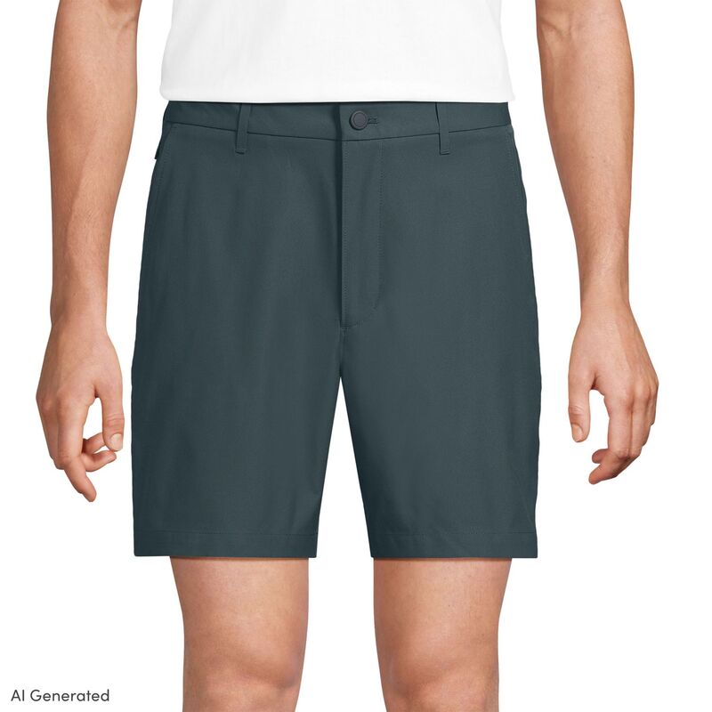 ランズエンド メンズ ボトムス ハーフパンツ・ショーツ ショートパンツ Men's Lands' End 7-Inch Performance Shorts Weathervane｜ReVida 店