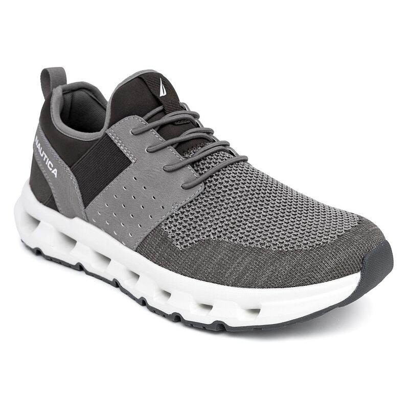 ナウティカ メンズ シューズ スニーカー レース ニット Nautica Zer Knit Men's Lace-Up Sneakers Charcoal チャコール｜ReVida 店