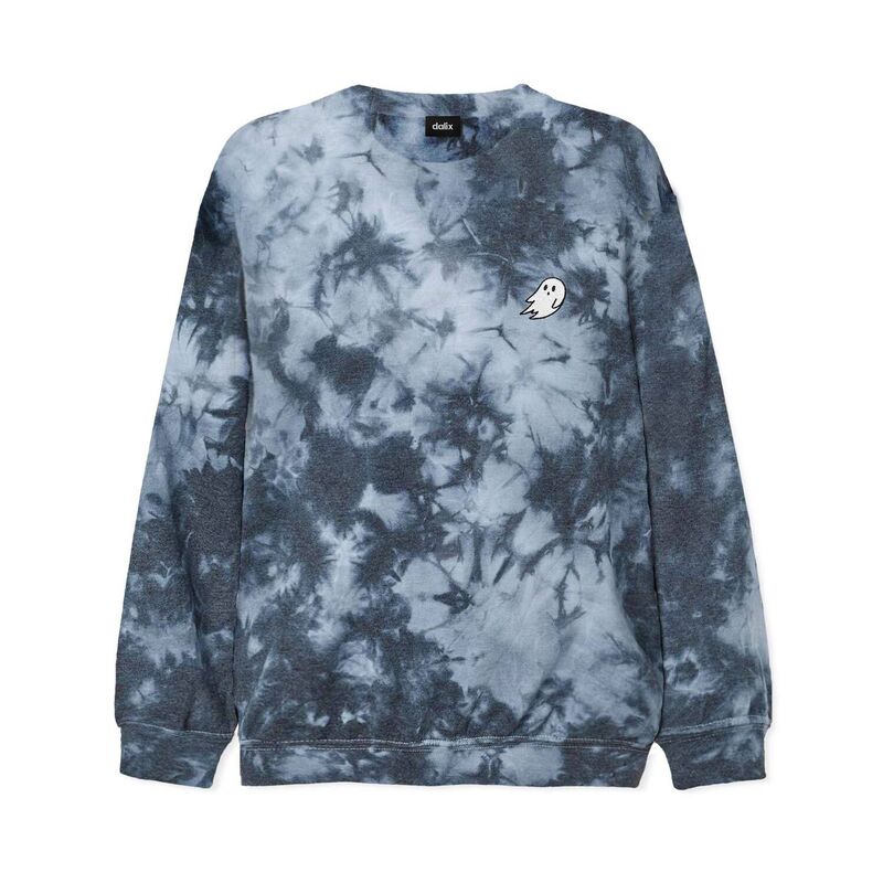 ダリックス メンズ トップス Tシャツ スウェット Dalix Ghostie Dye Sweatshirtie Dye Black ブラック｜ReVida 店