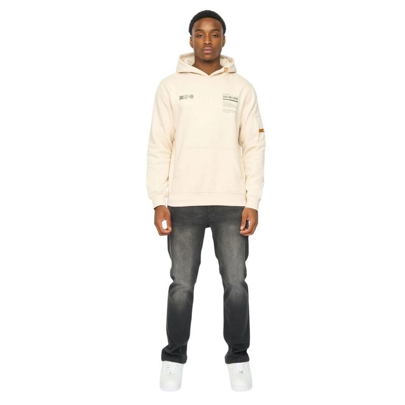 ダックアンドカバー メンズ アウター ニット・セーター パーカー Duck and Cover Menskullmatic Hoodie Off White オフホワイト｜ReVida 店
