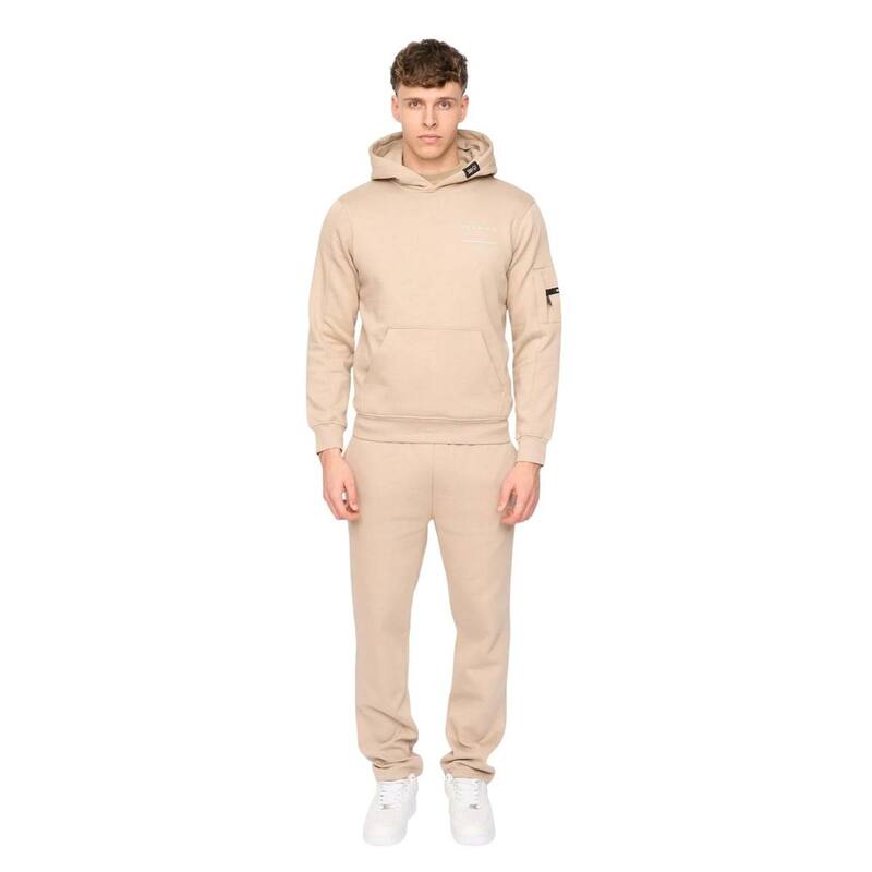 ダックアンドカバー メンズ アウター ニット・セーター パーカー Duck and Cover Mens Rayland Hoodie Stone ストーン｜ReVida 店