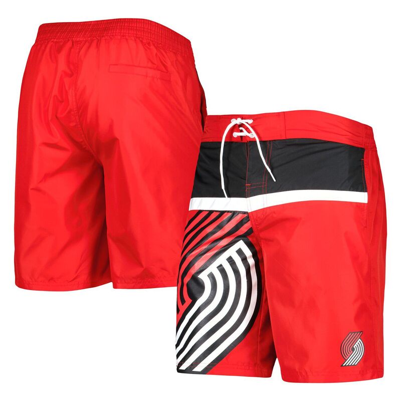G-III メンズ 水着 ハーフパンツ・ショーツ ブレザー Men's G-III Sports by Carl Banks Red Portland Trail Blazersea Wind Swim Trunks Trb Red レッド｜ReVida 店 13,306円