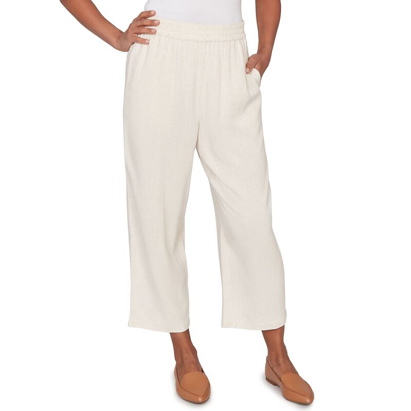 アルフレッド ダナー レディース ボトムス カジュアルパンツ プチ アンクル リネン Petite Alfredunner Linen Elastic Waist Ankle Pants Linen｜ReVida 店