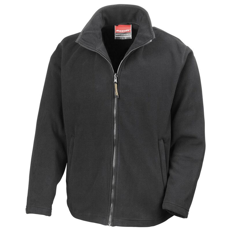 リザルト メンズ アウター ジャケット・ブルゾン フリース Result Mens Horizon High Grade Microfleece Jacket Black ブラック｜ReVida 店 13,306円