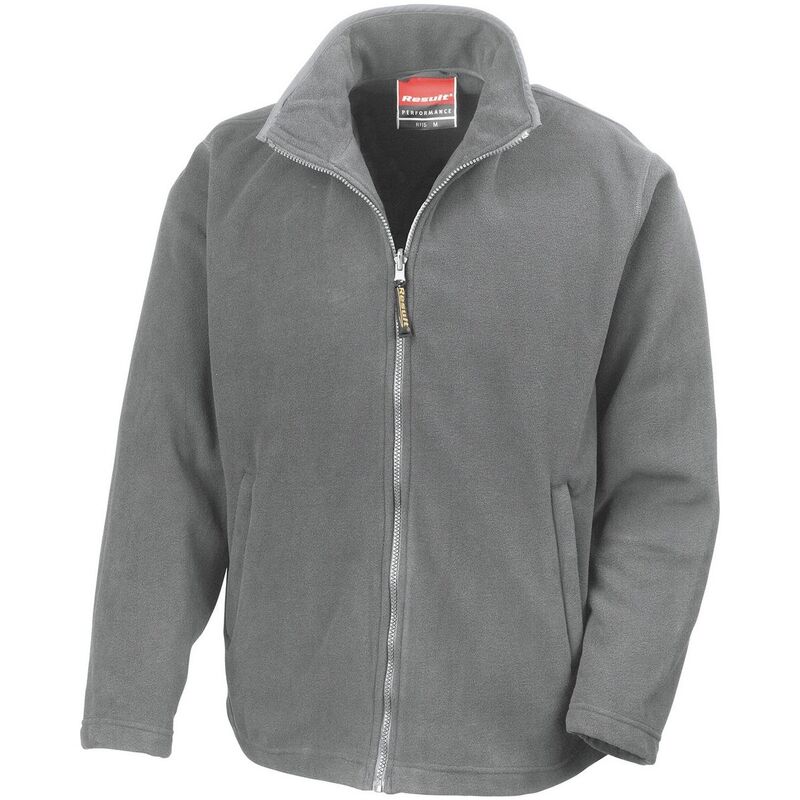 リザルト メンズ アウター ジャケット・ブルゾン フリース Result Mens Horizon High Grade Microfleece Jacket Dove Grey グレー｜ReVida 店