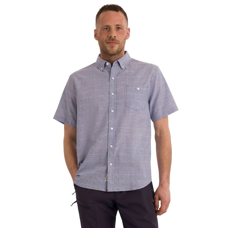 トレスパス メンズ トップス Tシャツ 半袖 Trespass Mens Lenard Short-Sleeved Shirt Blue Haze ブルー｜ReVida 店