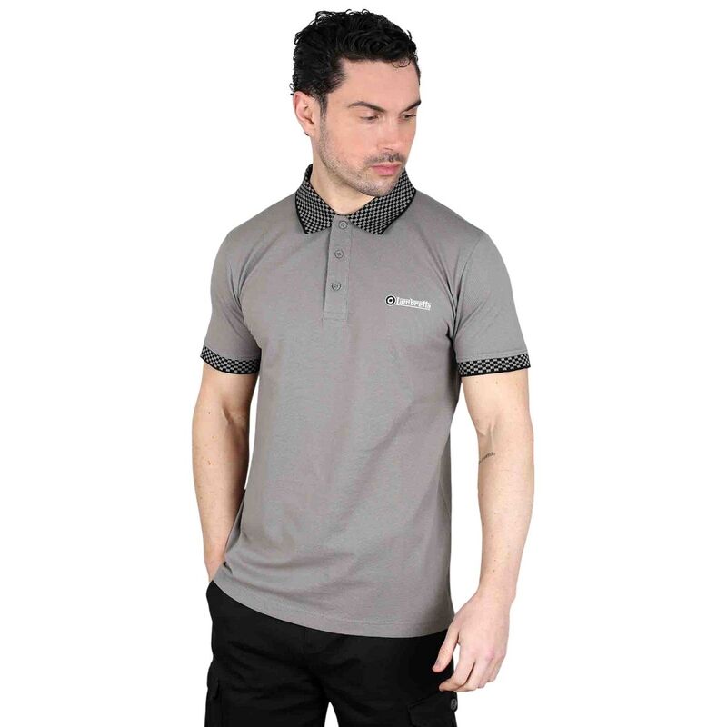ランブレッタ メンズ トップス Tシャツ ポロシャツ Lambretta MensS25 Two Tone Polo Shirt Steel Grey グレー｜ReVida 店