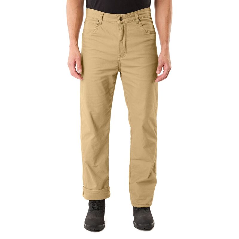 スミスワークウェア メンズ ボトムス カジュアルパンツ フリース Men'smith's Workwear Stretch Fleece-Lined Canvas 5-Pocket Pants Khaki カーキ|ReVida 店