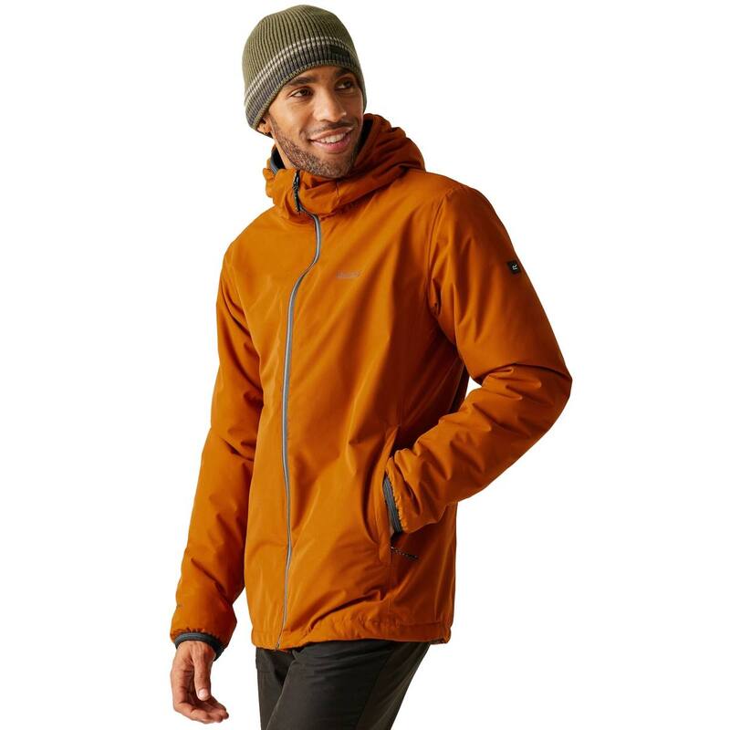 レガッタ メンズ アウター ジャケット・ブルゾン Regatta Mens Caspen Waterproof Jacket Pumpkin Spice｜ReVida 店