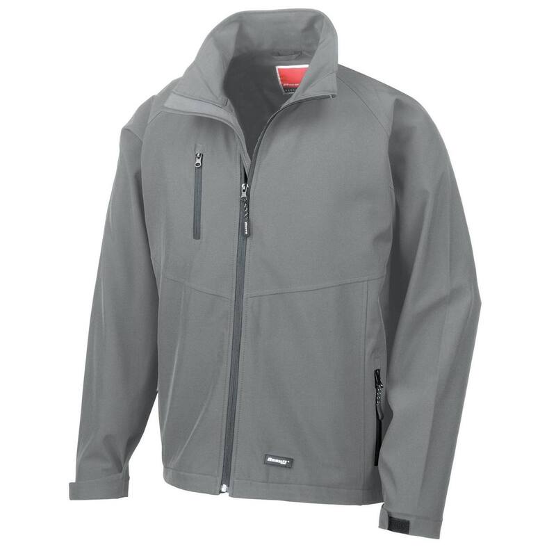 リザルト メンズ アウター ジャケット・ブルゾン Result Unisex Adult Soft Shell Jacket Silver Grey グレー｜ReVida 店