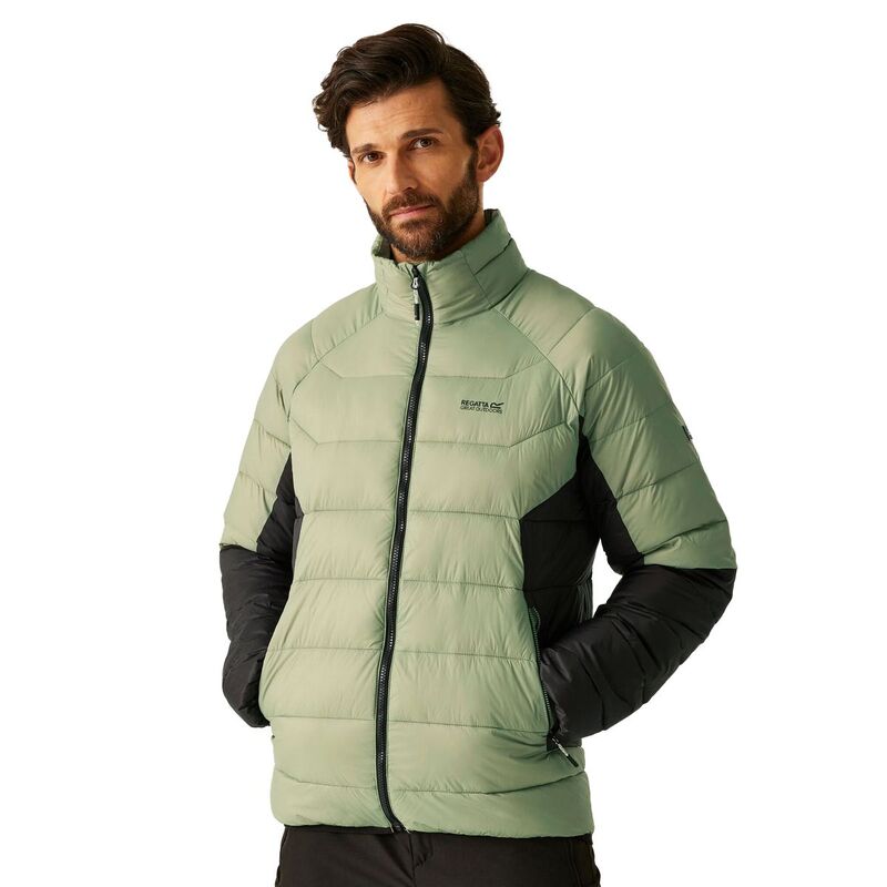 レガッタ メンズ アウター ジャケット・ブルゾン Regatta Mens Dalent Padded Jacket Oil Green And Black ブラック｜ReVida 店